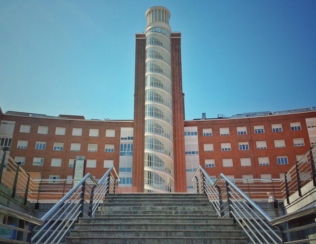 hospital, stairs, architecture, building, tower, hospital, hospital, hospital, hospital, hospital